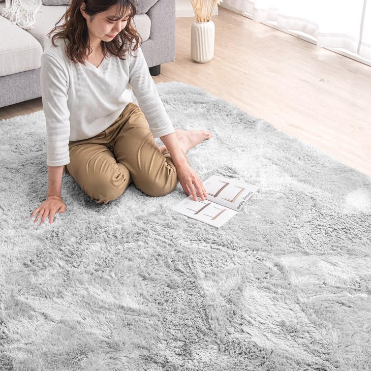 タンスのゲン ラグ カーペット ラグマット シャギーラグ 100×140