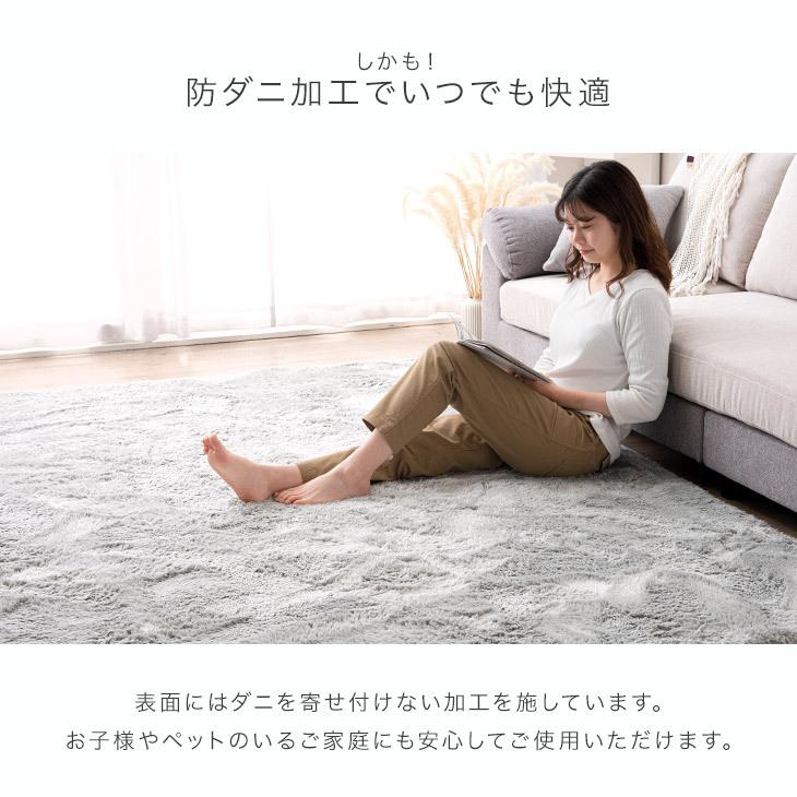 タンスのゲン 15日+5% ラグ カーペット ラグマット シャギーラグ 2畳