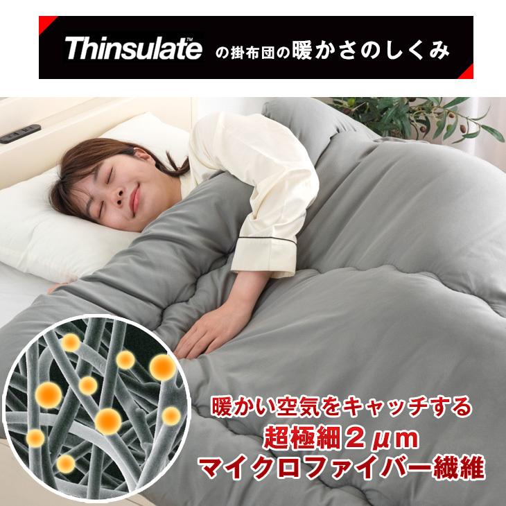 タンスのゲン 掛け布団 シングル 冬 シンサレート 洗える 日本製