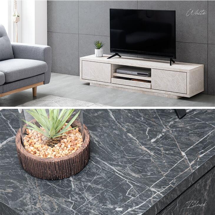 タンスのゲン テレビ台 テレビボード ローボード プッシュ式 引き出し