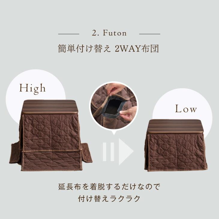 タンスのゲン 9日LYP17%〜 こたつ パーソナルこたつ 3点セット