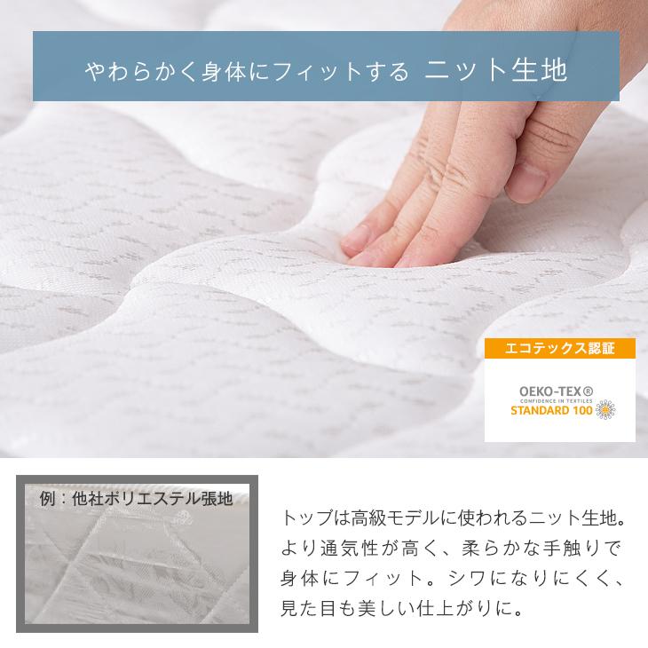 パイプベッド 折りたたみ マットレス付き シングル 極厚22cm ポケットコイル マットレス付 フレーム_15