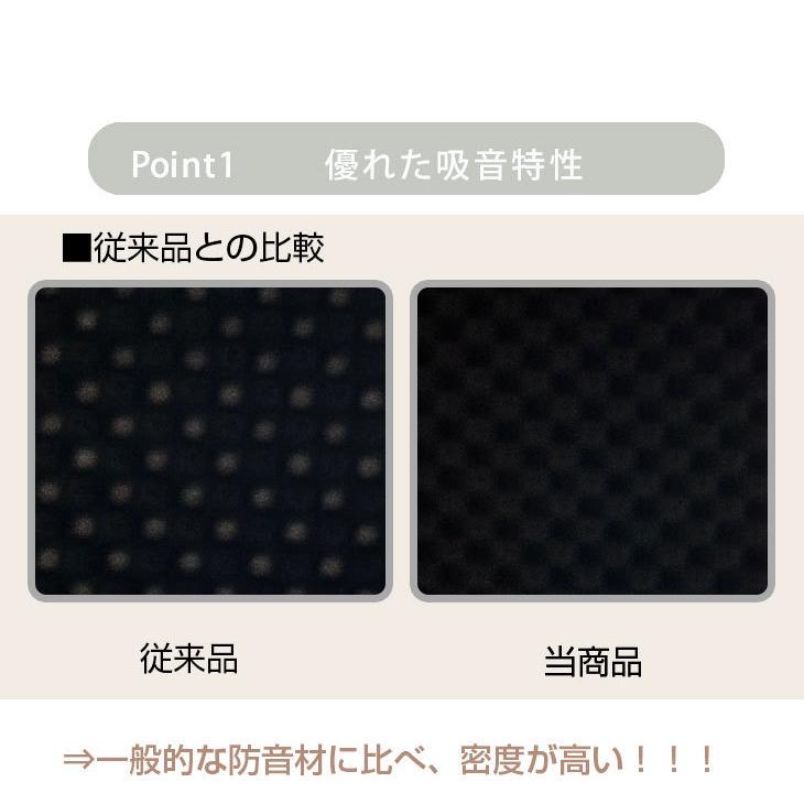 防音シート 吸音シート 2枚セット 1×1m 厚み 5cm 壁 貼る 波型 日本製