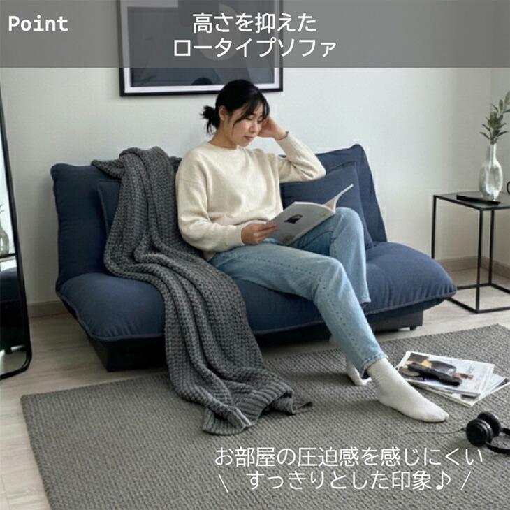 タンスのゲン ソファー 2人掛け リクライニング　グレー タンスのゲン ソファ 2人掛け おしゃれ ソファー クッション付き