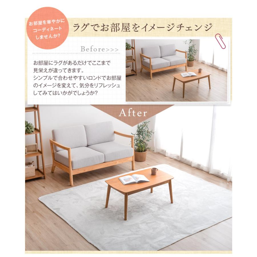 タンスのゲン ラグ カーペット 洗える 2畳 ラグマット 夏 厚手