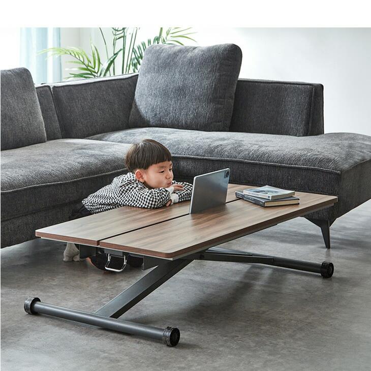 タンスのゲン 昇降式テーブル センターテーブル 昇降テーブル 120cm 無