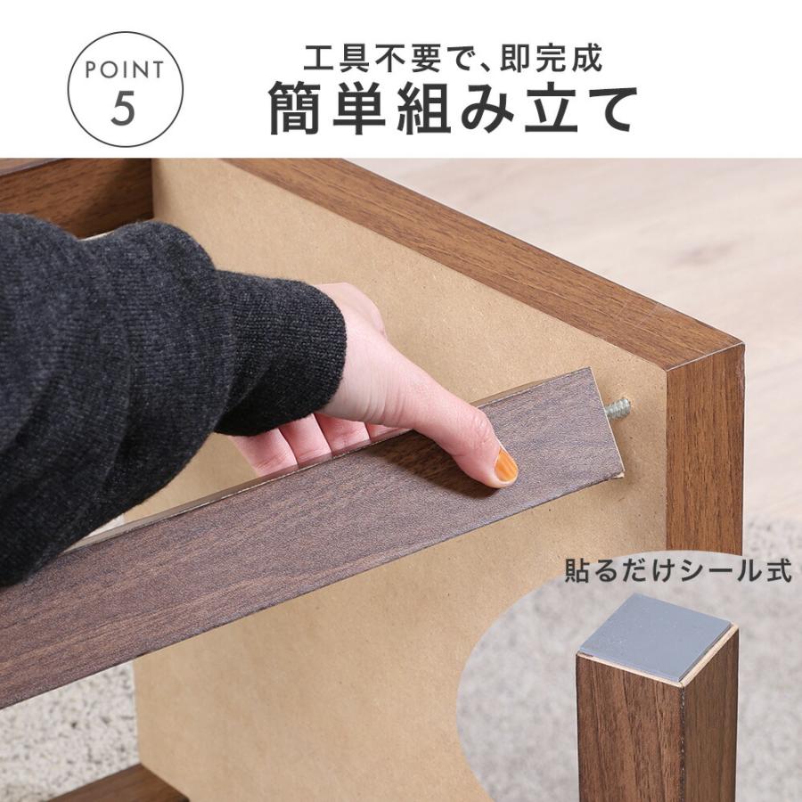 タンスのゲン テーブル 折りたたみ 幅40 サイドテーブル シンプル