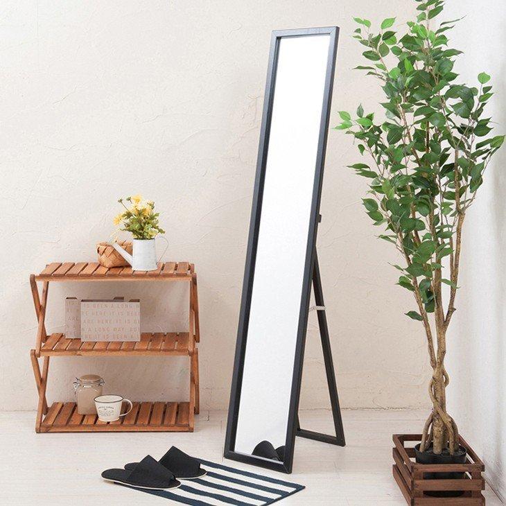 スタンドミラー 省スペース キャスター付きミラー 全身 ミラー 鏡 姿見 全身鏡 姿見 スタンドミラー 全身ミラー キャスター付き スチール
