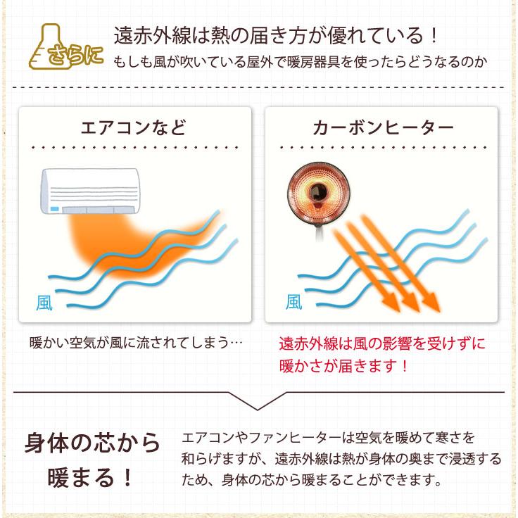タンスのゲン ヒーター カーボンヒーター 省エネ タイマー付き 遠