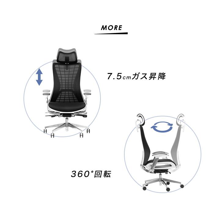 タンスのゲン ゲーミングチェア ヘッドレスト ハイバック オフィス