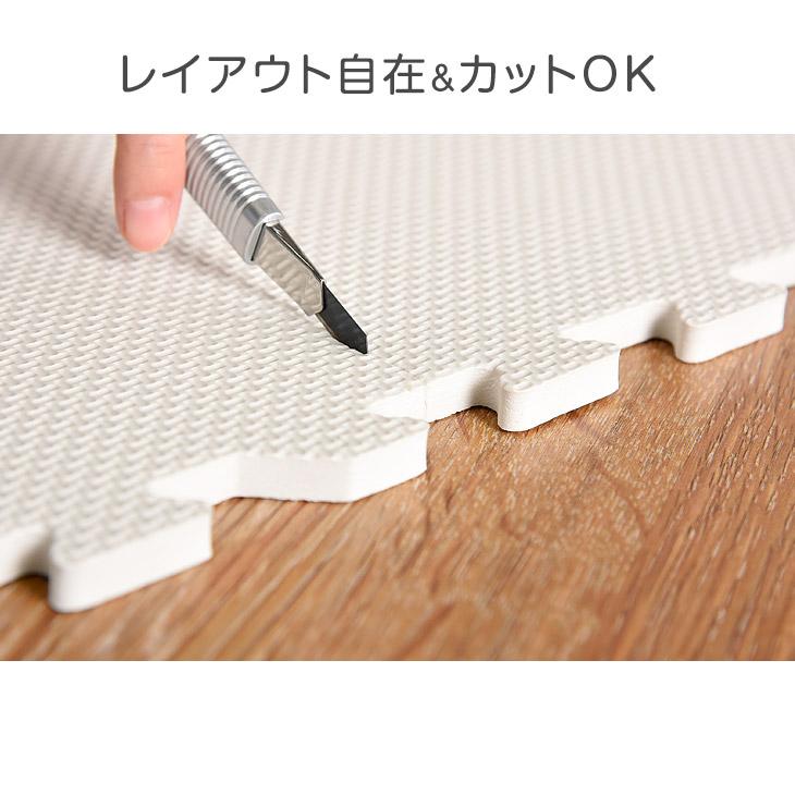 タンスのゲン ジョイントマット 43cm 厚み1cm 24枚 3畳 防音 床暖房