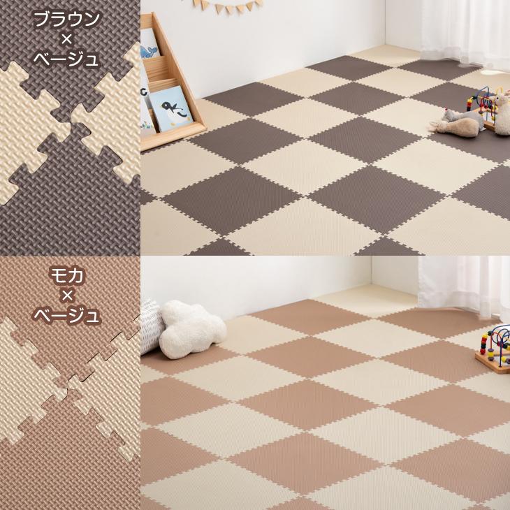 ジョイントマット 厚手 撥水 防音 48枚 6畳 床暖房対応 赤ちゃん ベビー 床 子供 ラグ クッションマット プレイマット カラフル ベビーマット リビング | タンスのゲン | 11