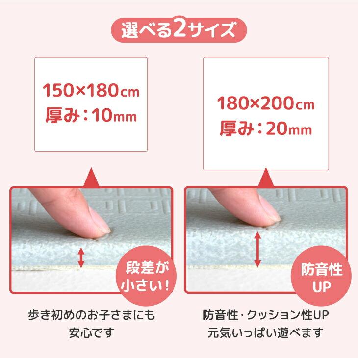 タンスのゲン 3日+5% プレイマット 赤ちゃん 厚手 ベビーマット 防水