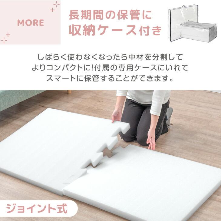 【開封・未使用】プレイマット 折りたたみ ベビーマット 防音 防水 タンスのゲン プレイマット 折りたたみ ベビー 厚手 4cm 155×155