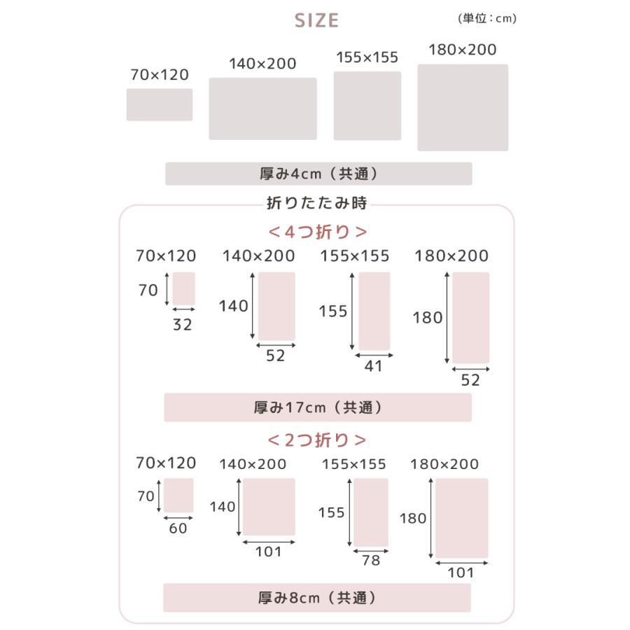 タンスのゲン 本日+4% プレイマット 折りたたみ ベビー 厚手 4cm 140