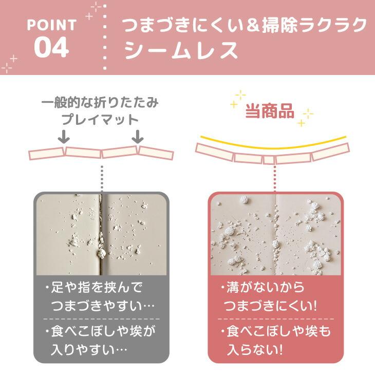 タンスのゲン プレイマット 折りたたみ ベビー 厚手 4cm 180×200