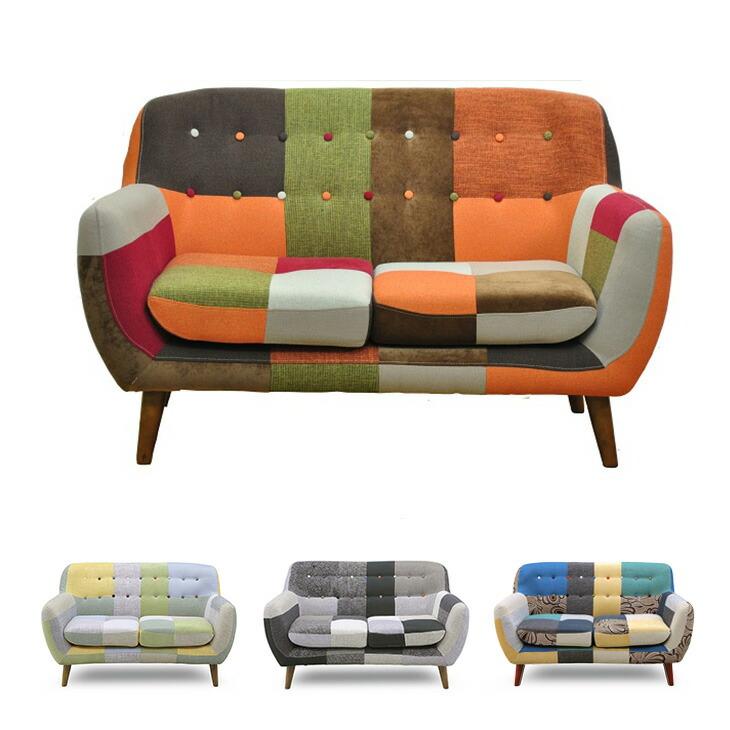 タンスのゲン ソファ ソファー 2人掛け カラフル 2人掛けソファー