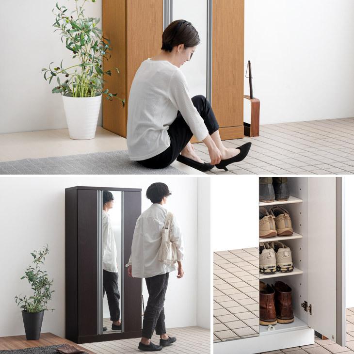 靴箱 シューズボックス ミラー付き 鏡付き 鏡扉 姿見 下駄箱 靴箱 シューズボックス ミラー付き 鏡付き 鏡扉 姿見 下駄箱