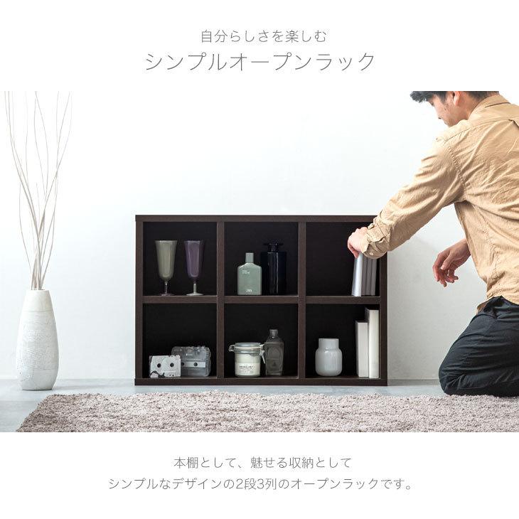 タンスのゲン ラック 本棚 オープンラック 木製 スリム 2段 収納 国産