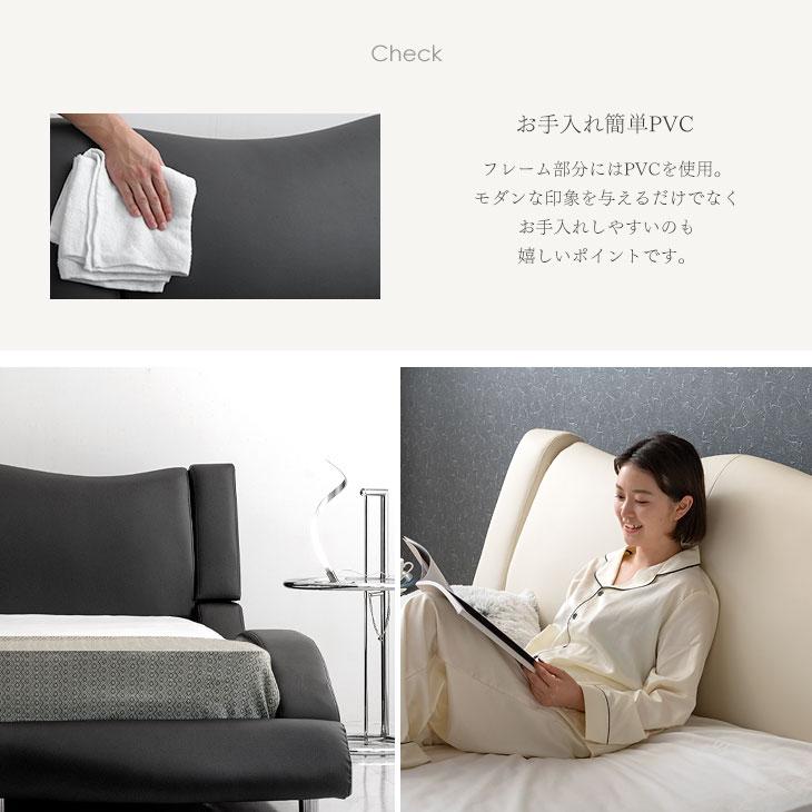 タンスのゲン ベッド クイーン レザーベッド ローべッド フレームのみ