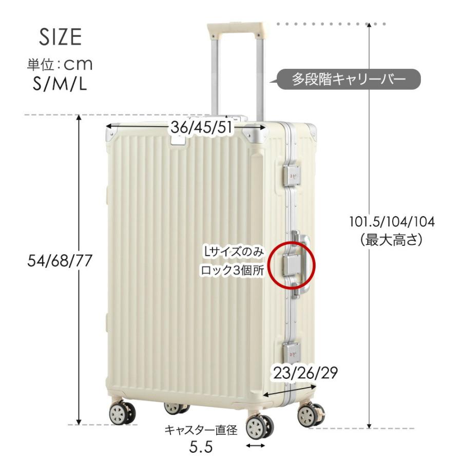 タンスのゲン スーツケース Mサイズ キャリーケース キャリーバック