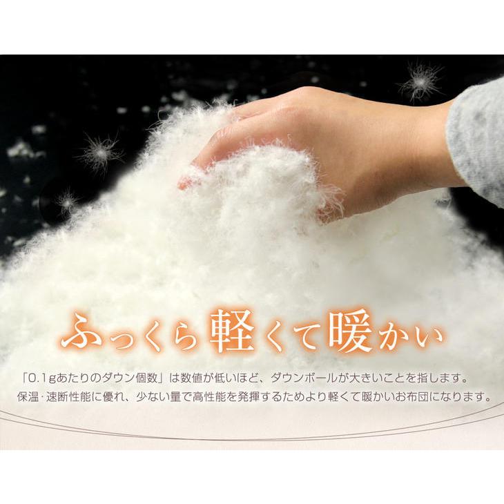 タンスのゲン 本日+4% 羽毛布団 ダブル ロング 掛布団 暖かい 冬用