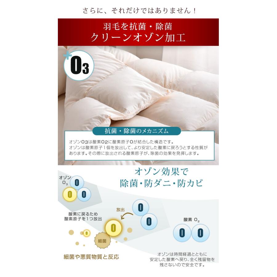 タンスのゲン 羽毛布団 シングル 冬用 掛け布団 暖かい