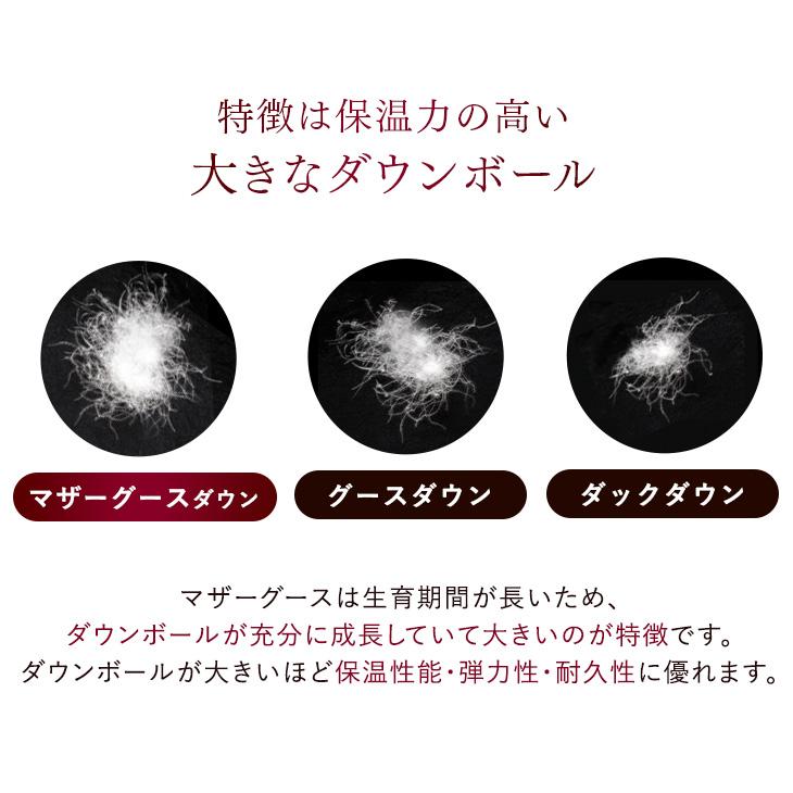 タンスのゲン 羽毛布団 ダブル マザーグース 冬用 ダウン95％ 2層