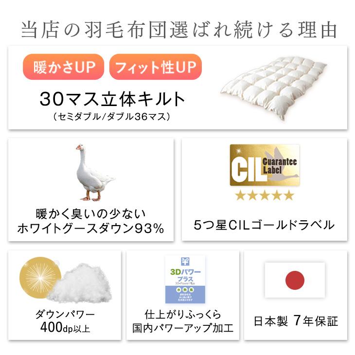 5日P14%〜 羽毛布団 シングル ロング 暖かい コインランドリーで洗える 日本製 36マスキルト ホワイトグースダウン 93％ 掛け布団 掛布団 7年保証｜tansu｜03