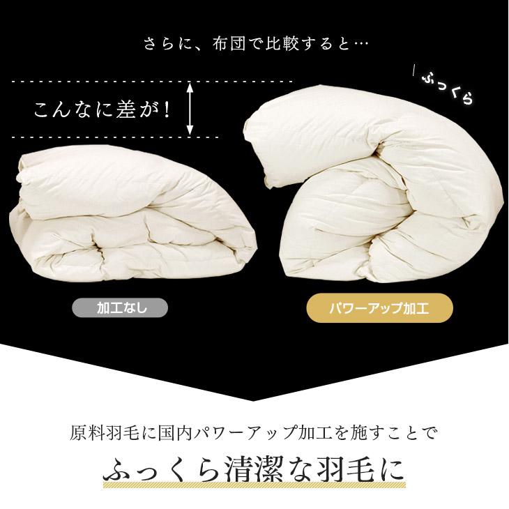 タンスのゲン 羽毛布団 シングル ロング 掛け布団 グースダウン 93