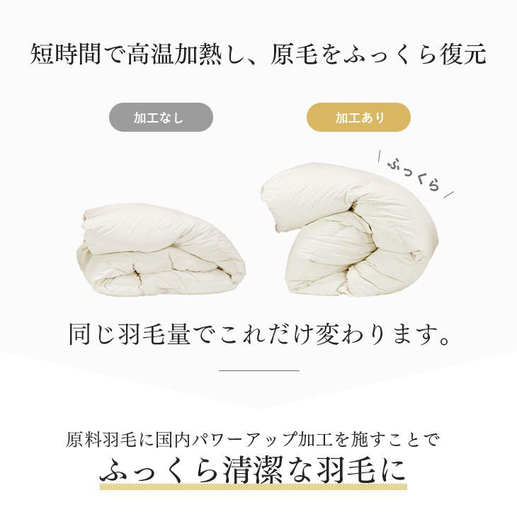 タンスのゲン 羽毛布団 セミダブル 掛け布団 ホワイトマザーグース