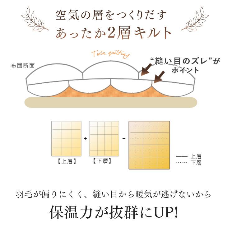 タンスのゲン 羽毛布団 ダブル ロング 掛け布団 冬用 日本製 羽毛