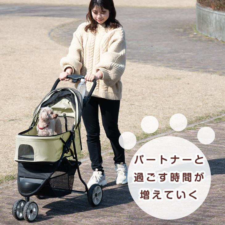 ペットカート 3輪 小型犬 中型犬 ペットバギー 折りたたみ ドッグカート 耐荷重 20kg カート ペット ペット用  軽量 折りたたみ 犬 猫 | タンスのゲン | 05