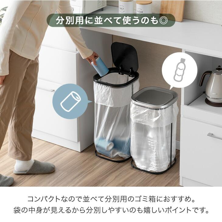 タンスのゲン ゴミ箱 30l おしゃれ スリム 蓋付き プッシュ式 30