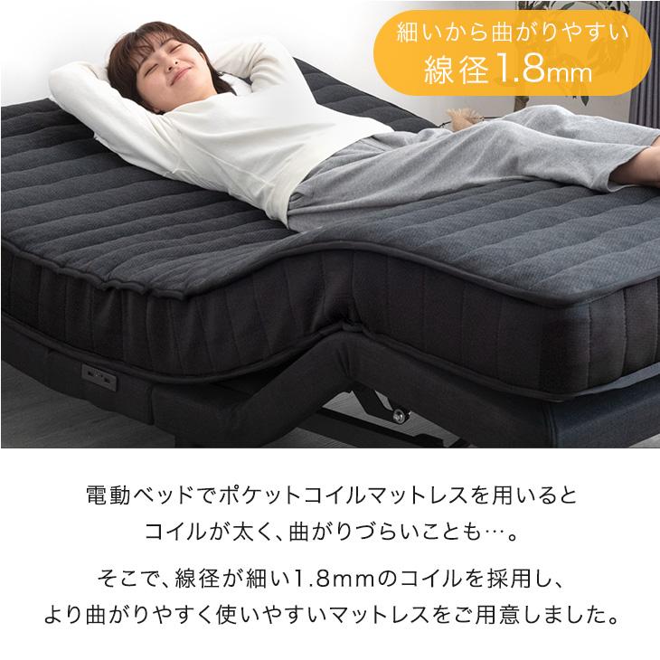 電動ベッド 介護 セミダブル 2モーター 介護ベッド マットレス付
