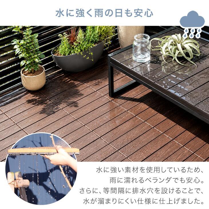 タンスのゲン ウッドパネル 人工木 ウッドデッキ 人工木材 27枚セット
