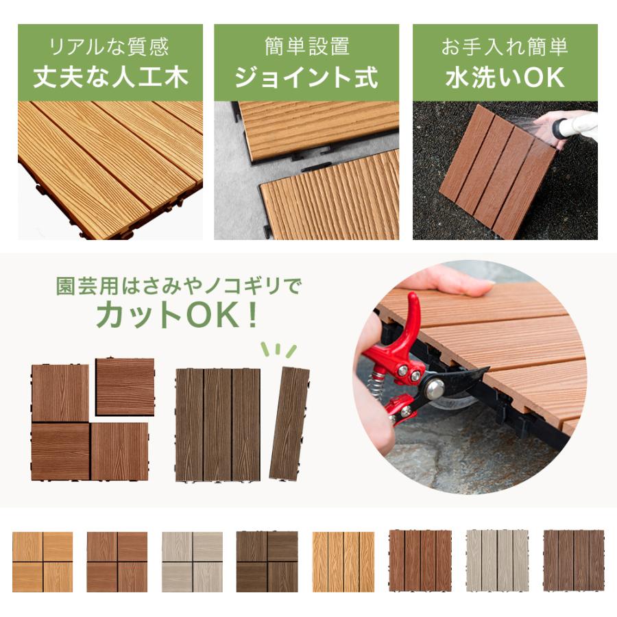 タンスのゲン 7日+5% ウッドパネル 人工木 ウッドデッキ 人工木材 54枚