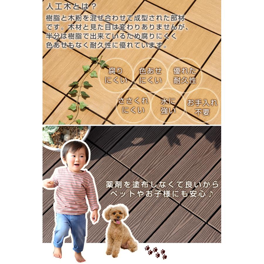 タンスのゲン 25日+5% ウッドパネル ウッドデッキ 人工木 189枚セット