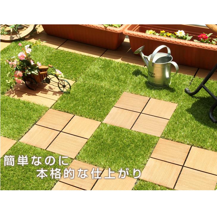 タンスのゲン ウッドパネル ウッドデッキ 人工木 216枚セット タンスのゲン ウッドパネル ウッドデッキ 人工木 216枚セット