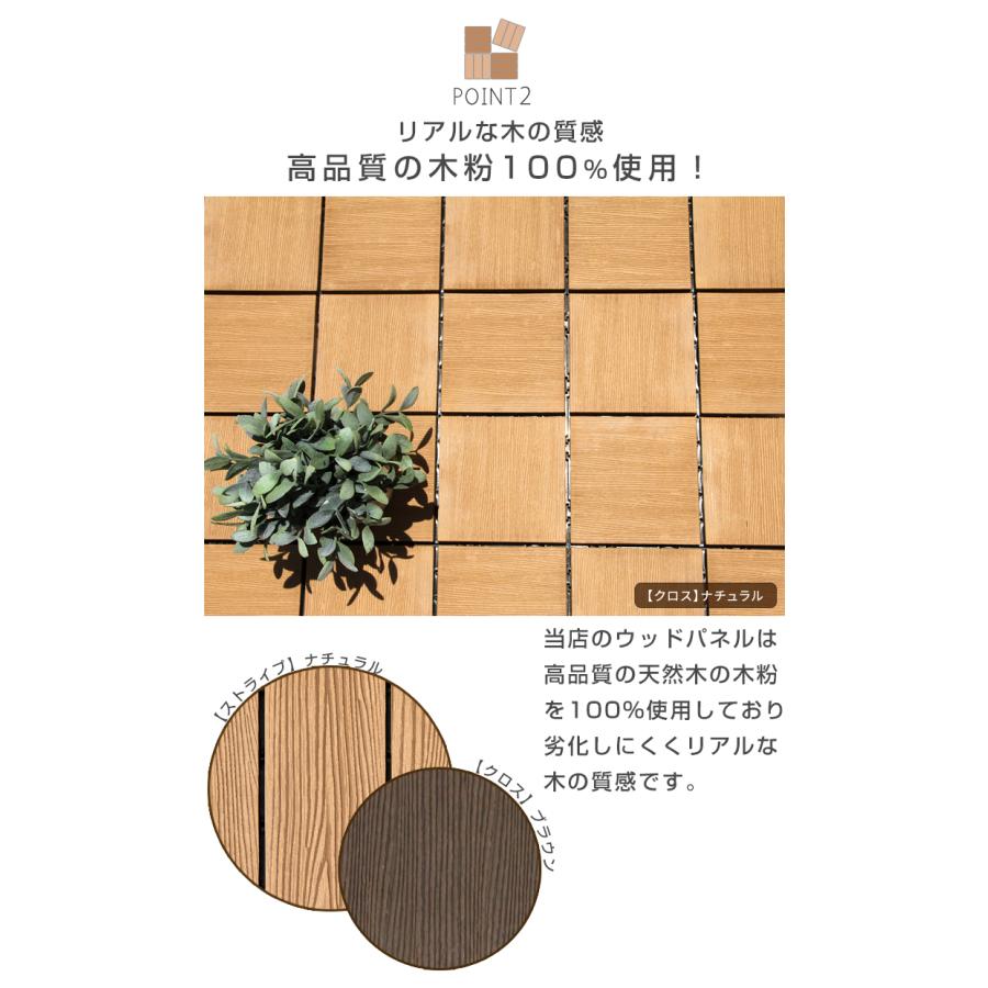 タンスのゲン 19日超お得 ウッドパネル 人工芝 セット ウッドタイル