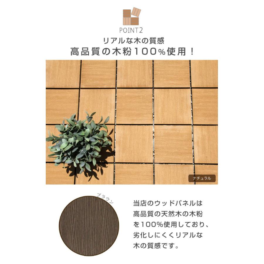 タンスのゲン 本日+5% ウッドパネル 人工木 ウッドデッキ 人工木材 9枚