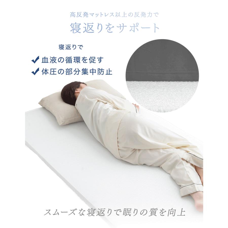 タンスのゲン 19日+5% マットレストッパー 高反発 セミダブル 2cm 高