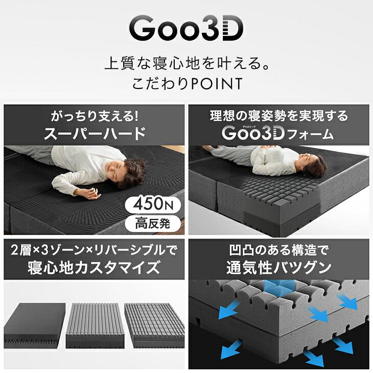 タンスのゲン 本日+4% マットレス シングル 三つ折り スーパーハード