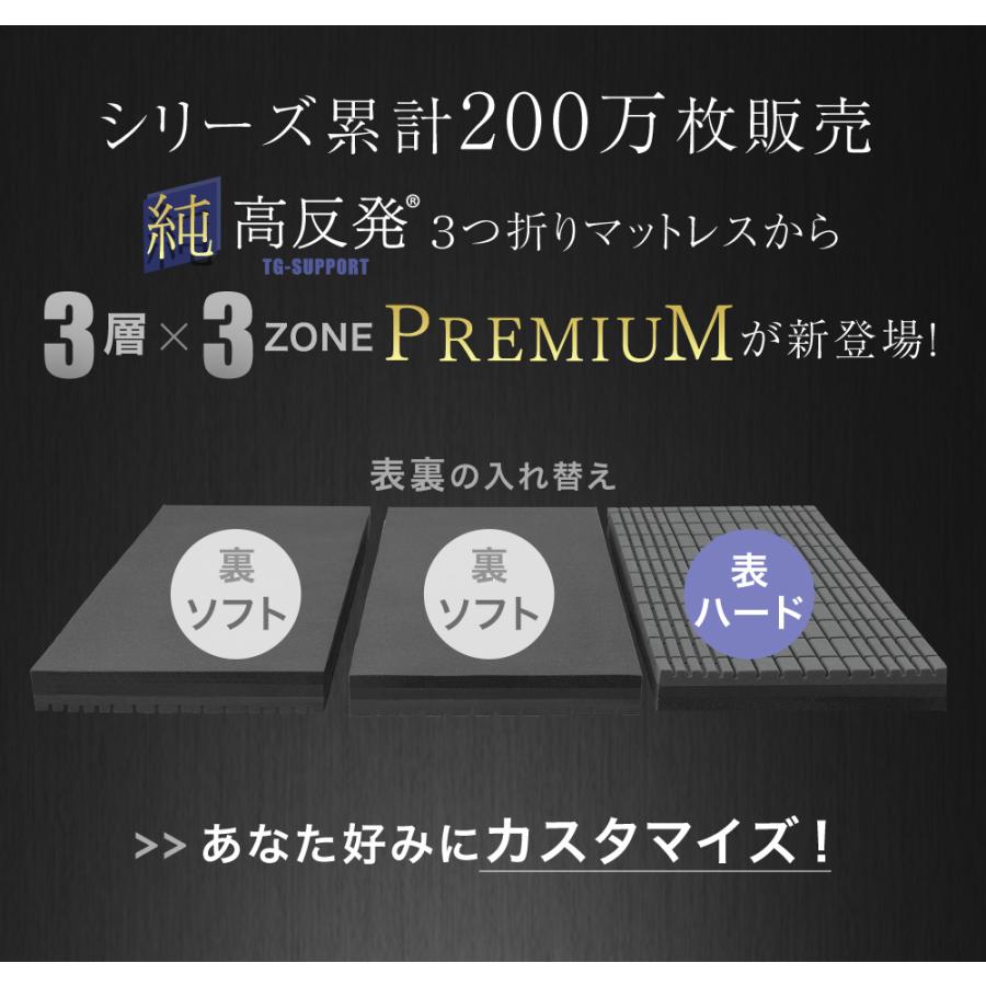 【本日限定値下げ】新品 タンスのゲン マットレス シングル 高反発 三つ折り タンスのゲン 7日LYP17%〜 マットレス セミシングル 三つ折り 純