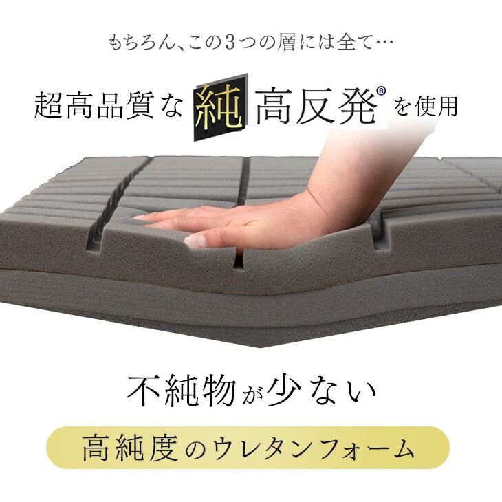 タンスのゲン マットレス シングル 三つ折り 折りたたみ 高反発 タンスのゲン マットレス シングル 三つ折り 折りたたみ 高反発