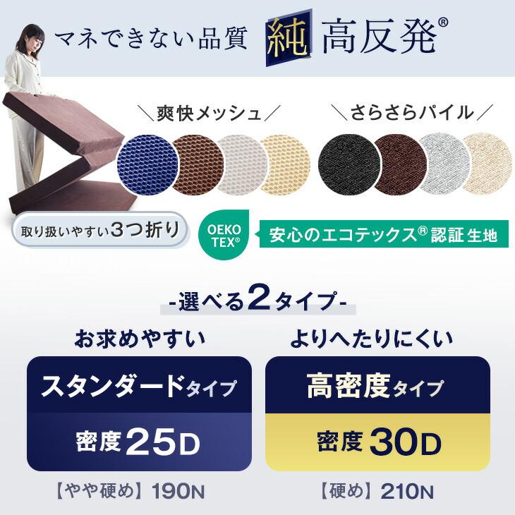 7日LYP17%〜 マットレス セミシングル 厚み10cm 全部洗える 高反発マットレス 高密度30D 高反発 ベッドマットレス 高反発マット ウレタンマットレス ベッドマ | タンスのゲン | 01