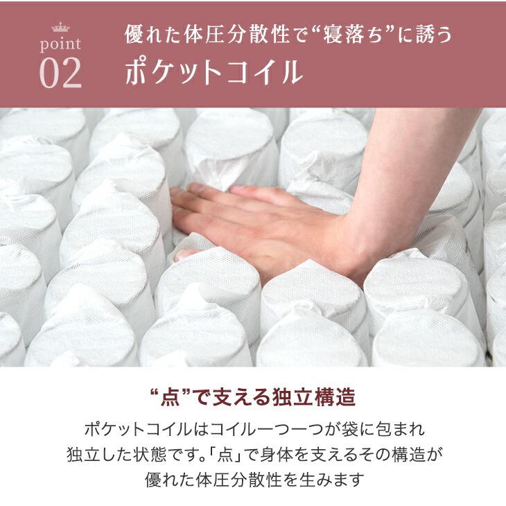 マットレス シングル 極厚 24cm厚 ポケットコイルマットレス 体圧分散 抗菌 コイルマットレス | タンスのゲン | 12