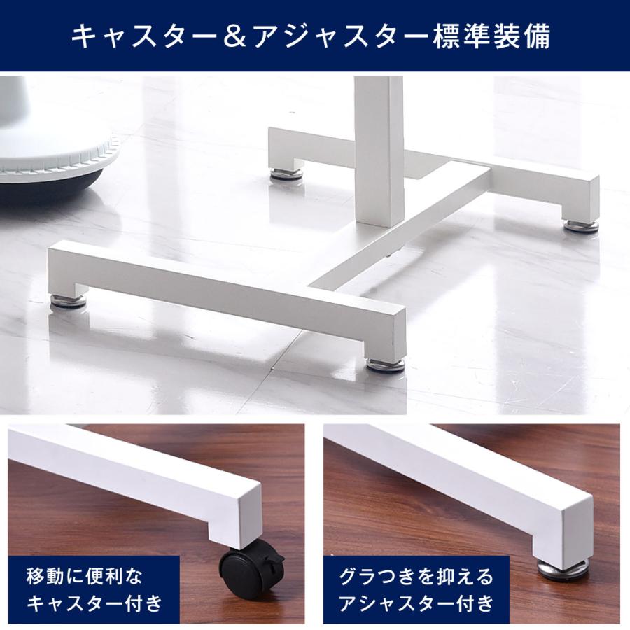 タンスのゲン 昇降式スタンディングデスク 昇降デスクパソコンデスク キャスター付 タンスのゲン 昇降デスク 手動 70 キャスター デスク 昇降