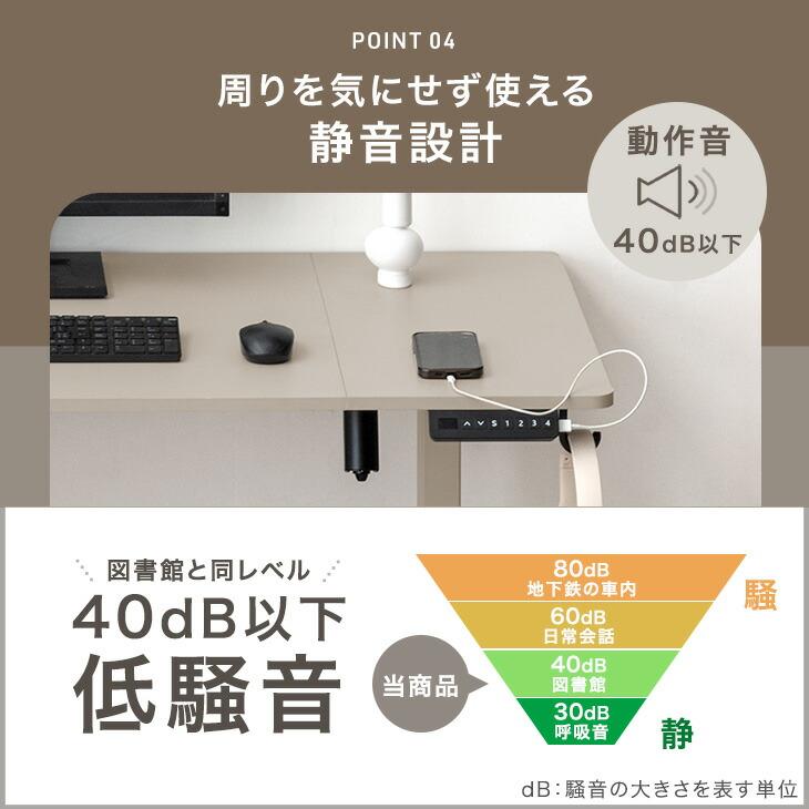 タンスのゲン デスク 電動 高さ調節 usb 幅140 電動昇降 昇降デスク