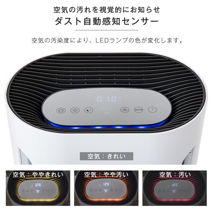 空気清浄機 小型 UV紫外線 除菌 脱臭 空気清浄1台3役 10畳 ペット 花粉 タンスのゲン 3日+5% 空気清浄機 小型 コンパクト 10畳 UV-C 紫外線